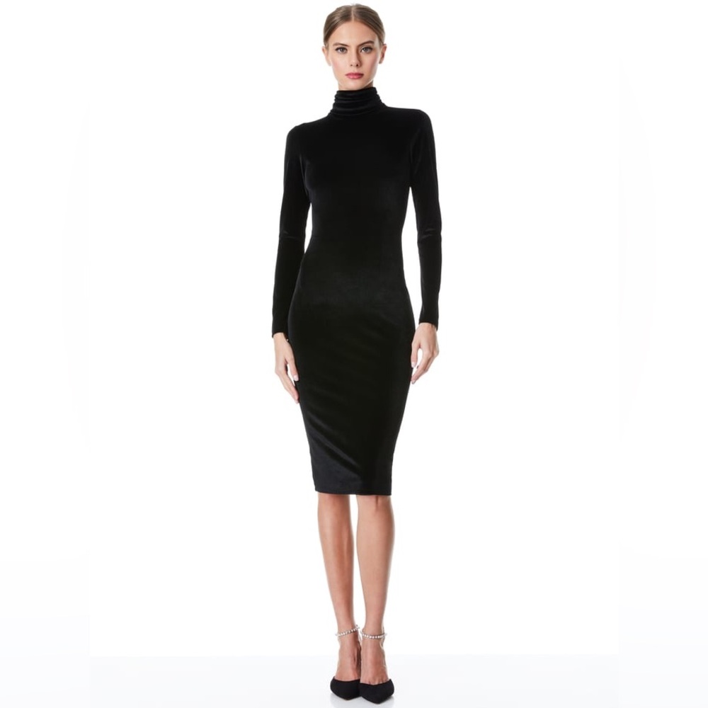 DELORA VELVET MIDI DRESS